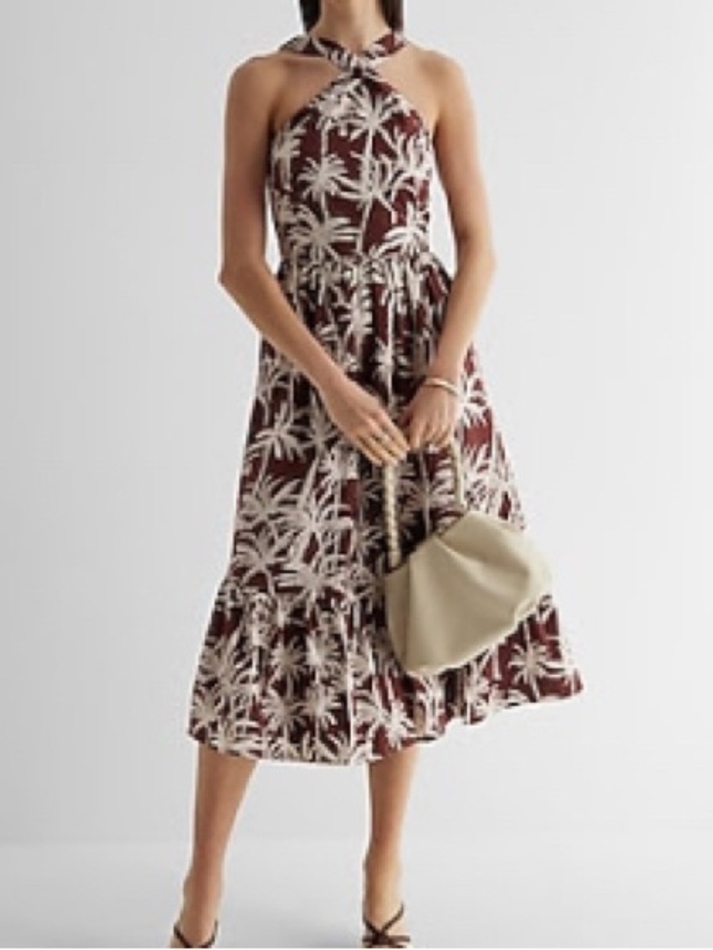 Express Palm Tree Vacation dress